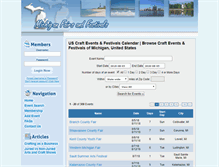 Tablet Screenshot of michiganfairsandfestivals.com